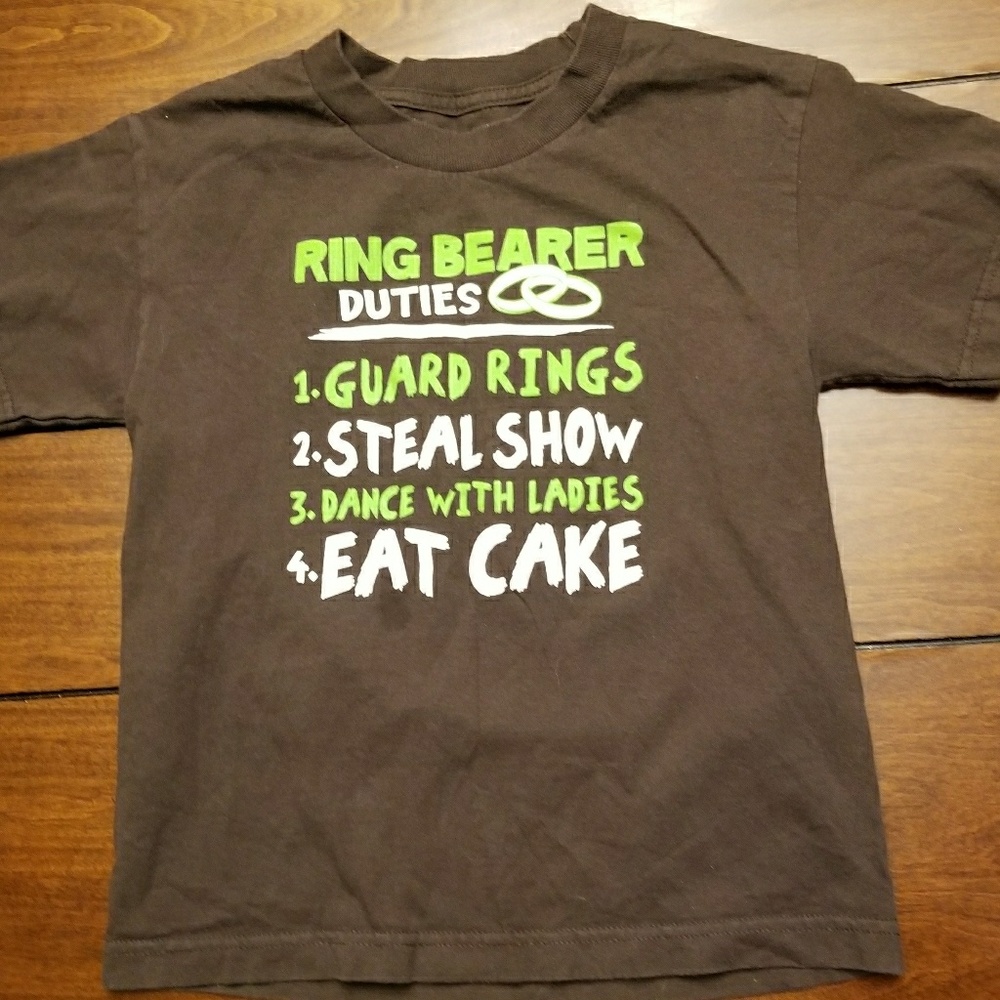 Super cute ring bearer T-shirt